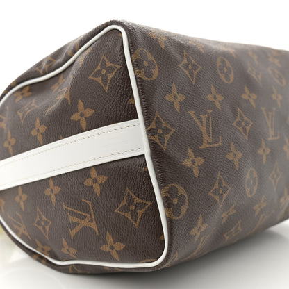 Louis Vuitton Monogram LV Match Speedy Bandouliere 25 White 8 of 11