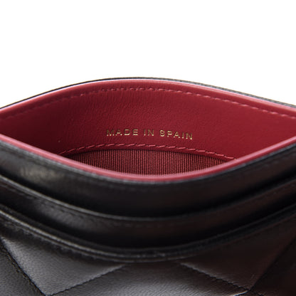 Chanel Shiny Goatskin Quilted Chanel 19 Card Holder Black 7 of 9