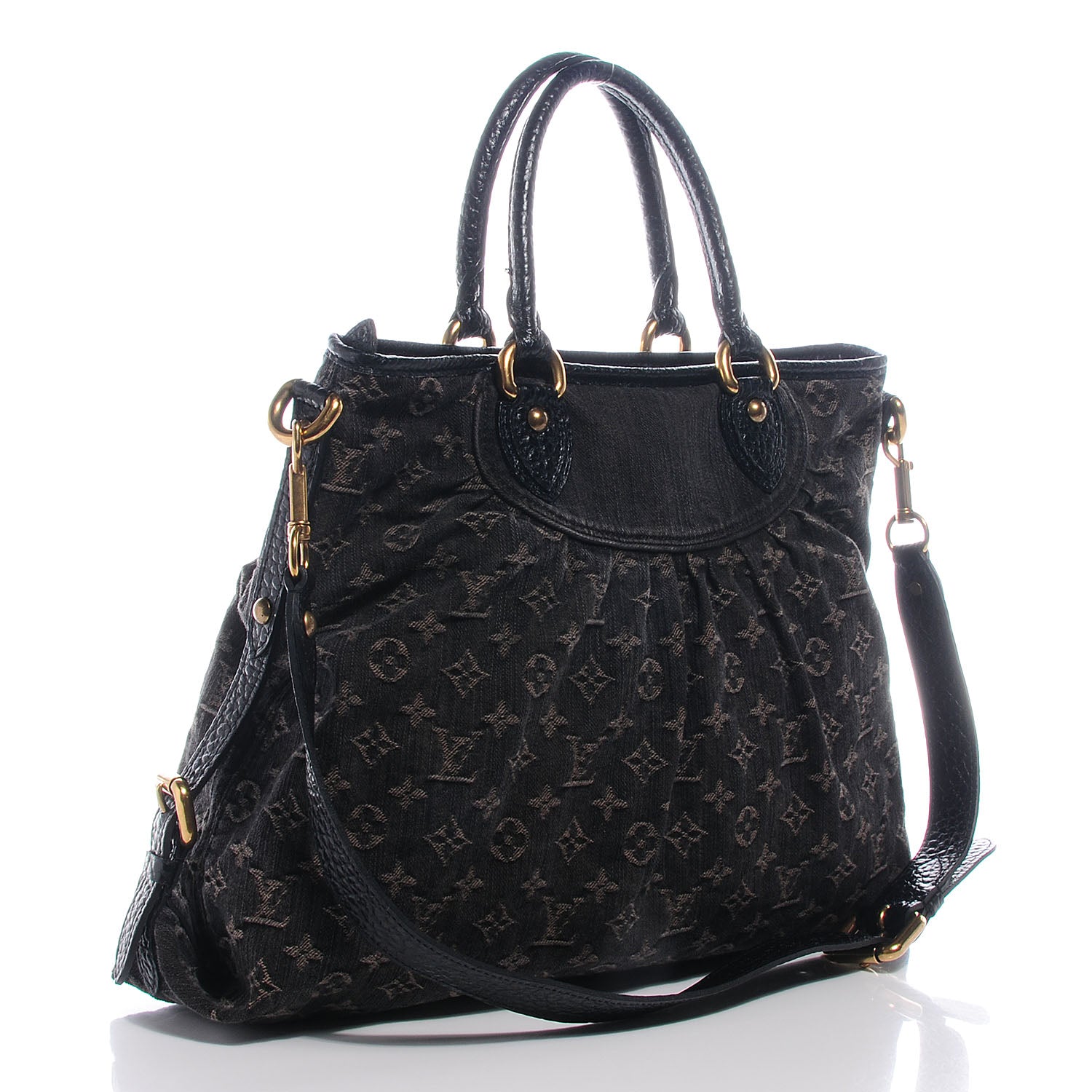 Louis Vuitton Denim Neo Cabby GM Black 3 of 8