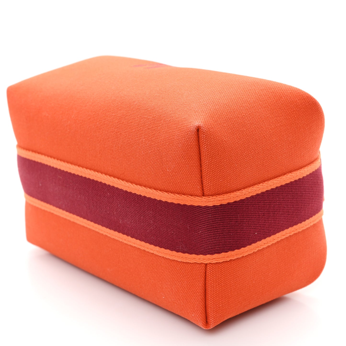 Canvas Small Bride-A-Brac Pouch Orange Burgundy