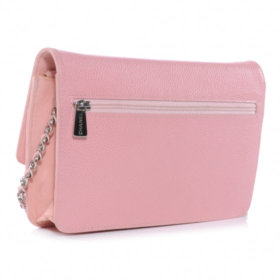 Chanel Caviar Wallet on Chain WOC Pink 3 of 7