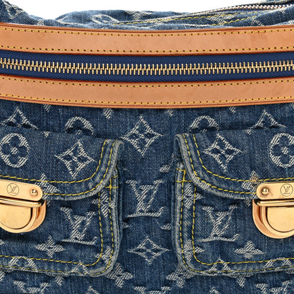 Louis Vuitton LOUIS VUITTON Monogram Denim Baggy PM Blue 9 of 12