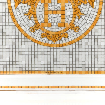 Hermes Porcelain Mosaique au 24 Gold Sushi Plate 3 of 6
