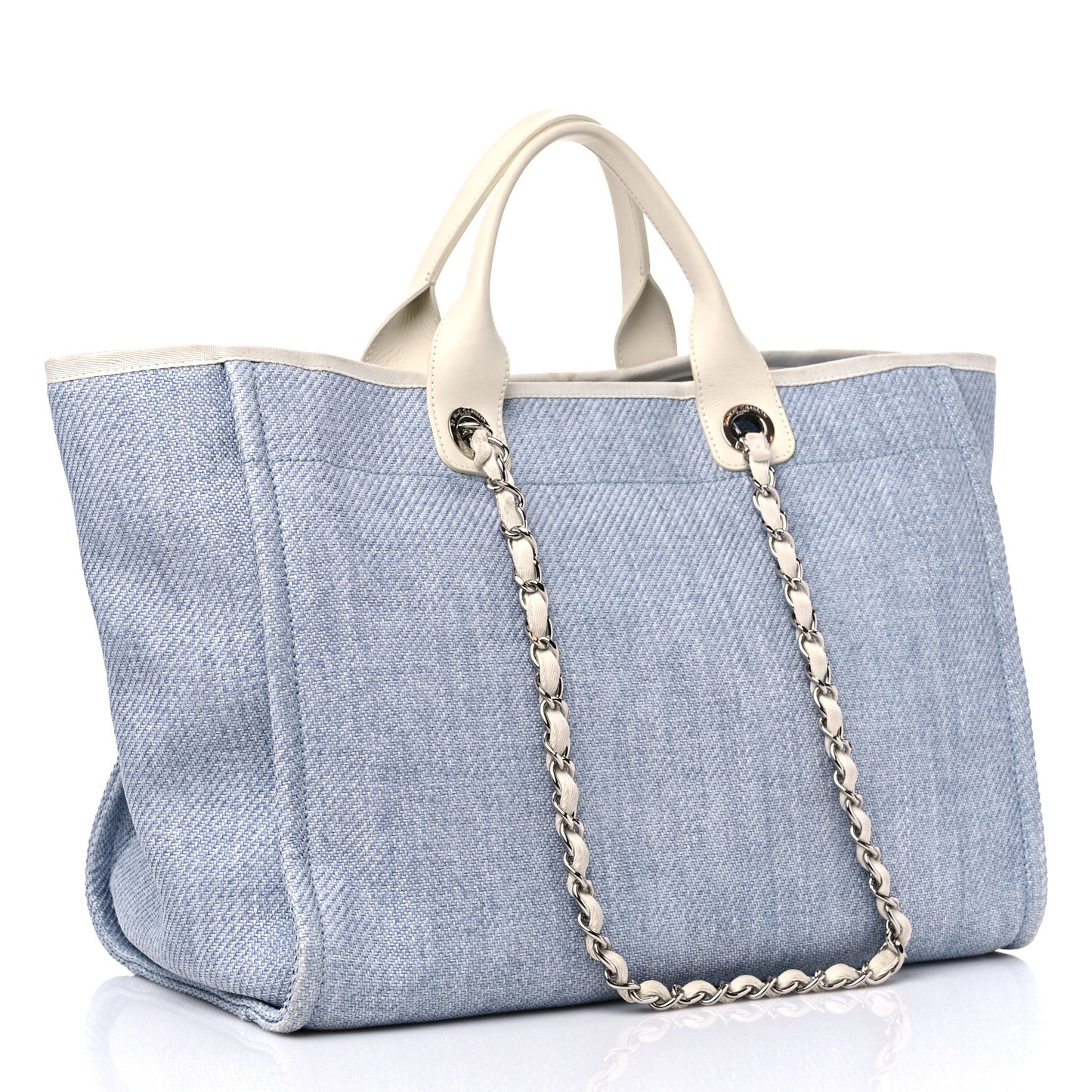 Canvas Medium Deauville Tote Denim Blue