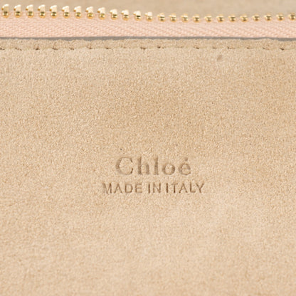 Chloe Suede Patchwork Medium Faye Shoulder Bag Desert Beige 6 of 8