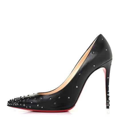 Christian Louboutin Kid Degrastrasss 100 Pumps 39 Hematite Black 1 of 4