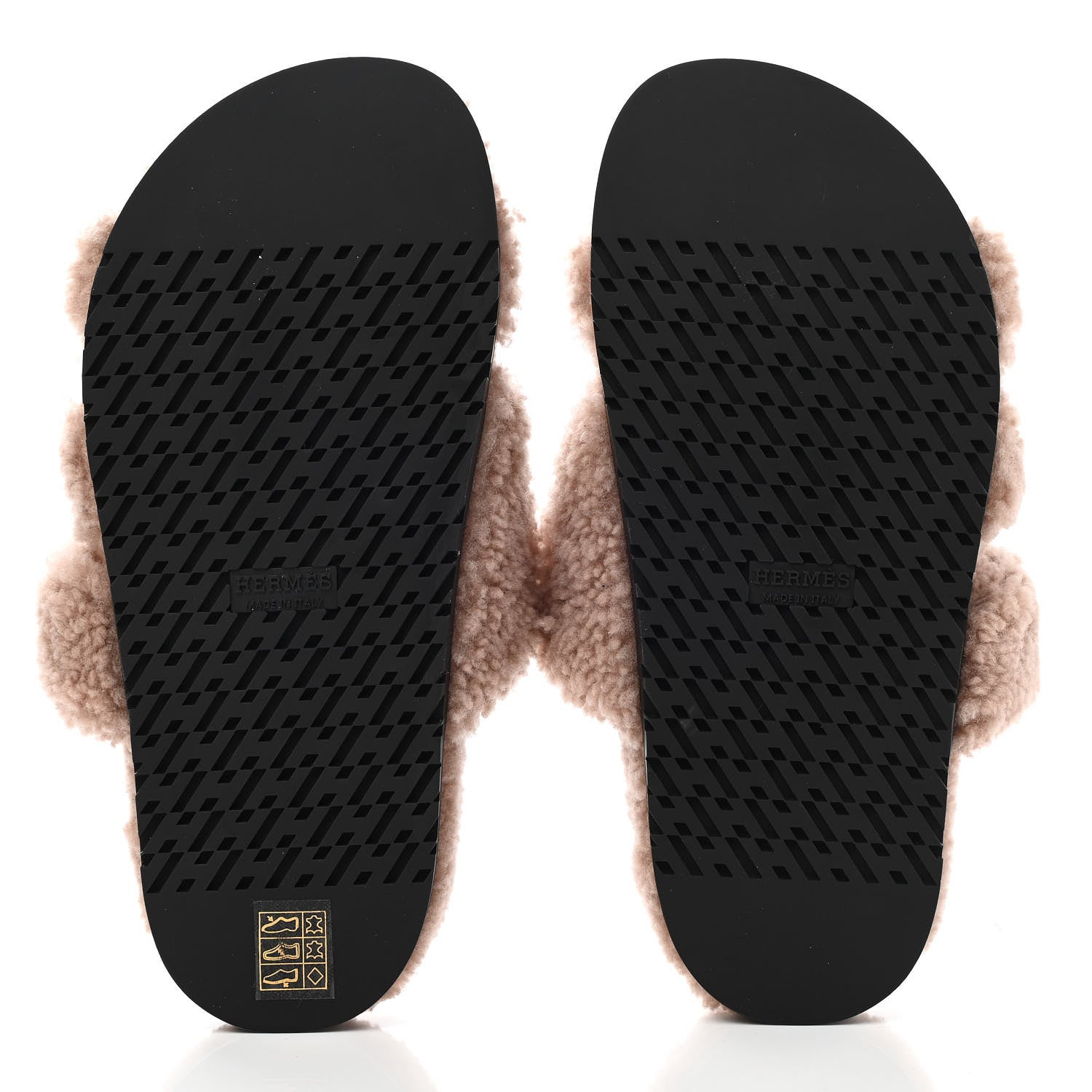 Hermes Woolskin Womens Chypre Sandals 36 Bois De Santal 5 of 7