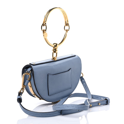 Chloe Calfskin Small Nile Bracelet Minaudiere Bag Washed Blue 3 of 7