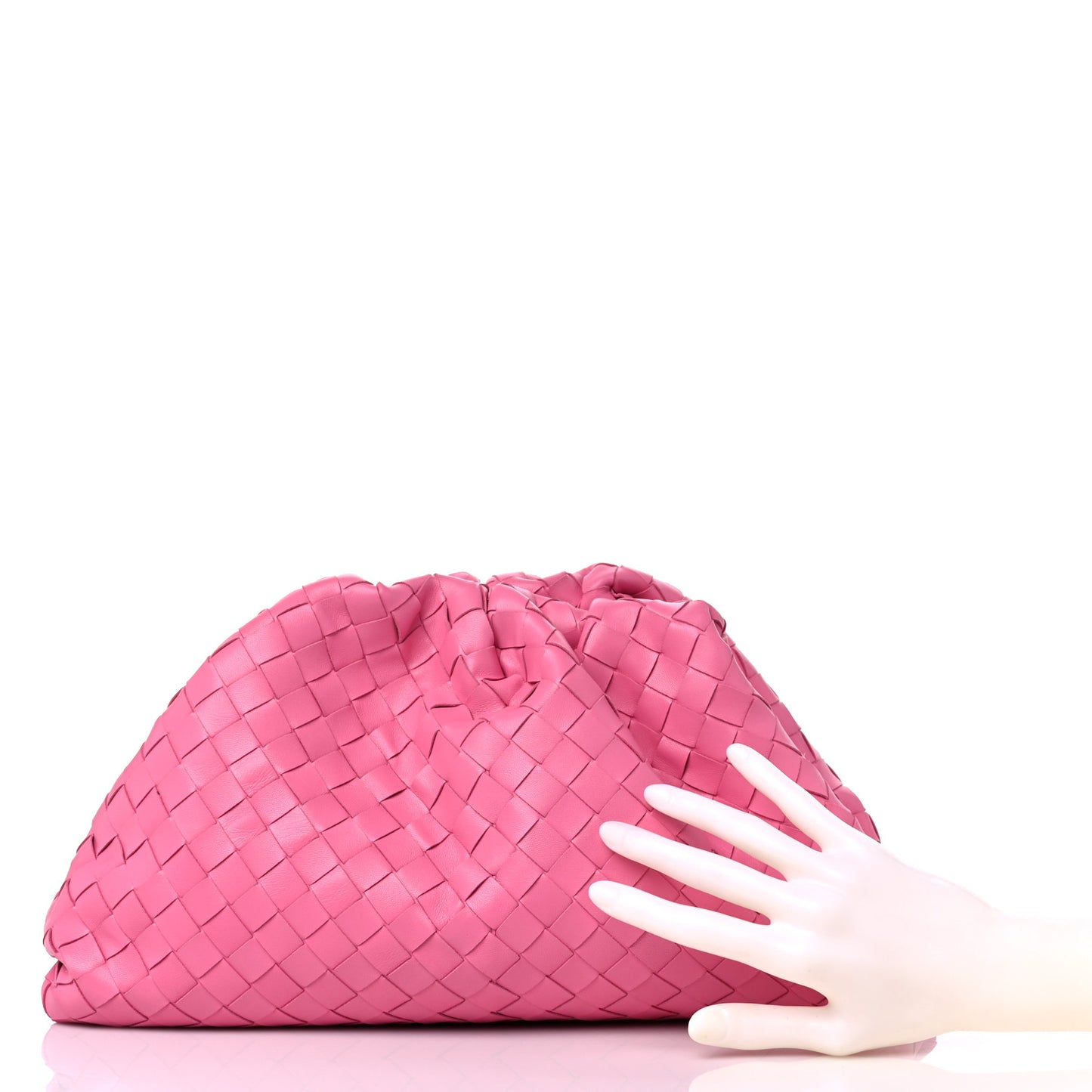 Nappa Maxi Intrecciato The Pouch Oversized Clutch Pink