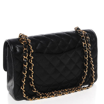 Chanel Caviar Quilted Medium Double Flap Black 3 of 9