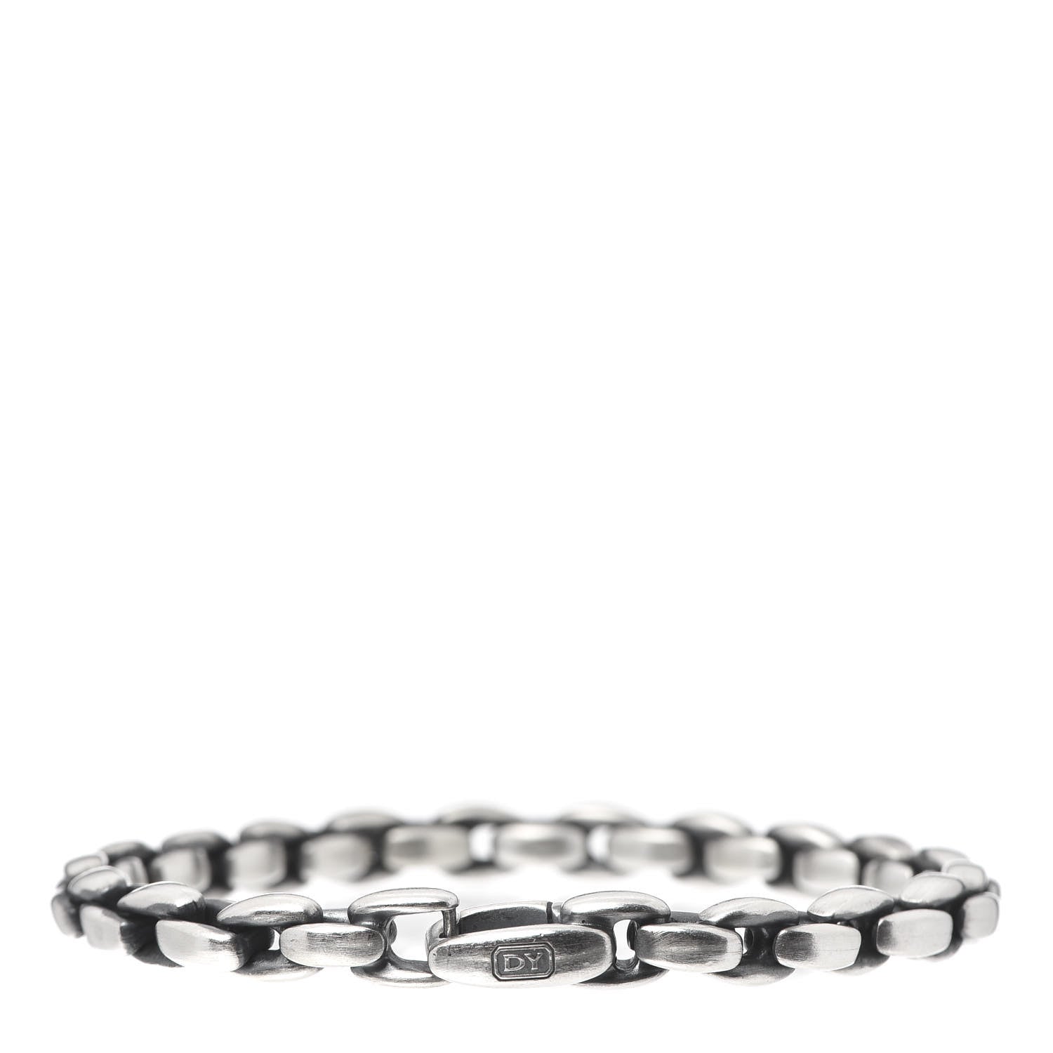David Yurman Sterling Silver 6mm Elongated Box Chain Bracelet 3 of 6