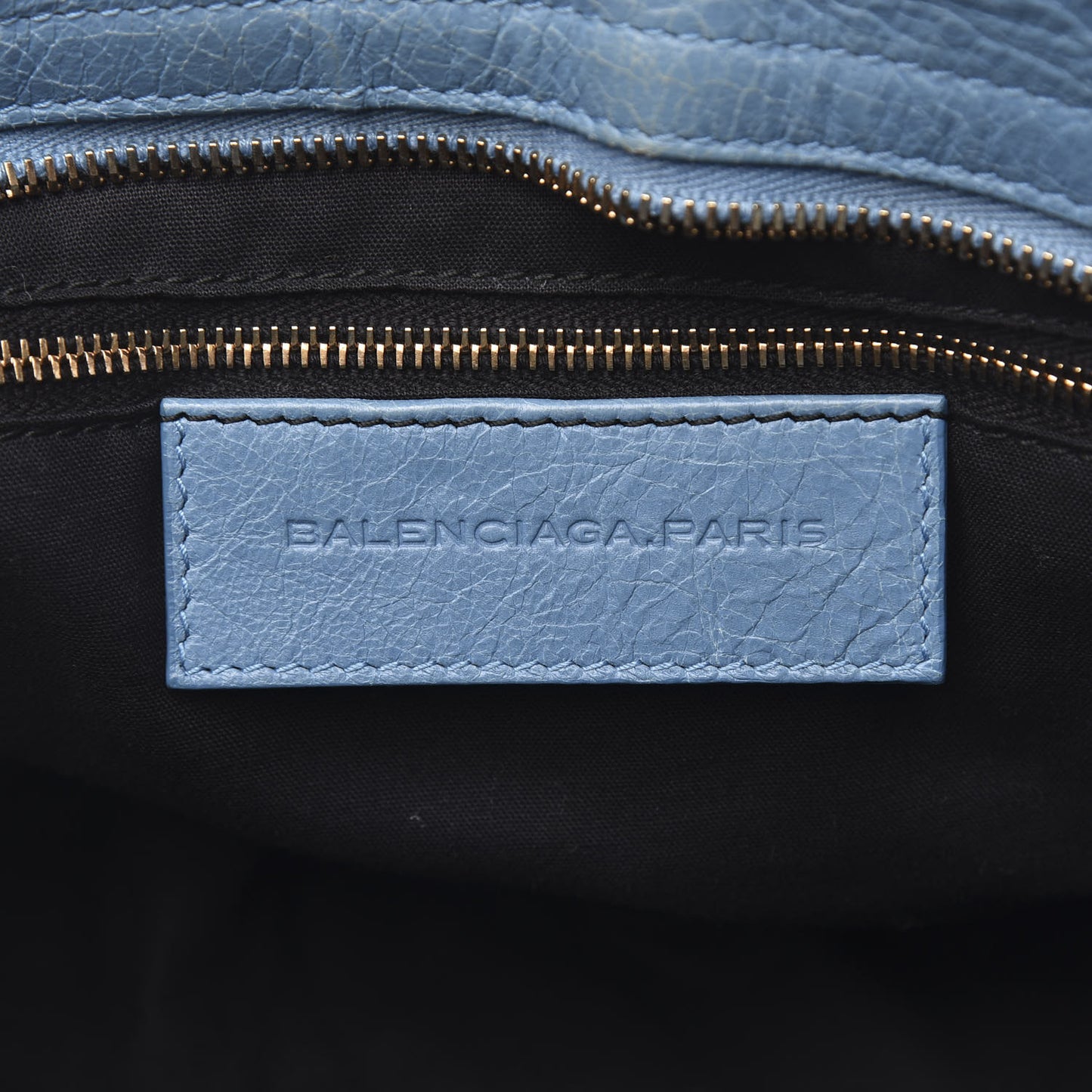Agneau Giant 12 Rose Gold Hardware City Bleu Indigo