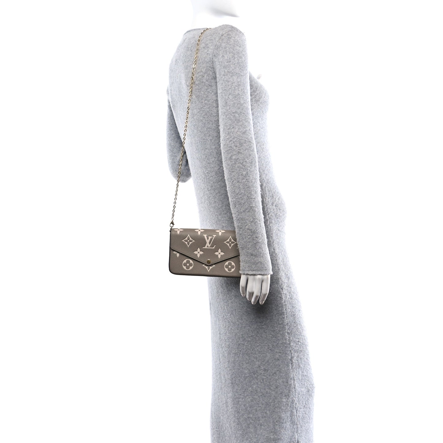 Empreinte Monogram Giant Felicie Pochette Tourterelle Creme