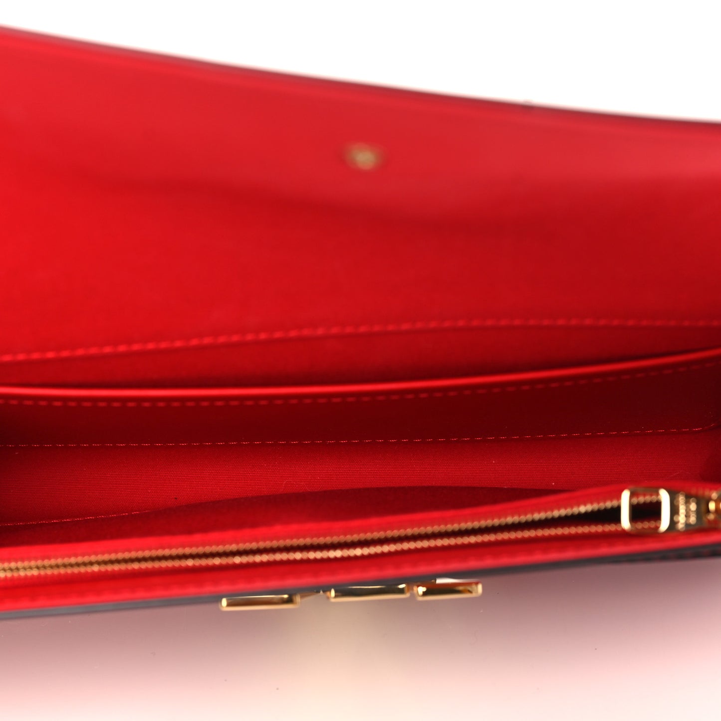 Patent Louise Clutch Cherry