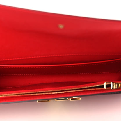 Louis Vuitton Patent Louise Clutch Cherry 5 of 7