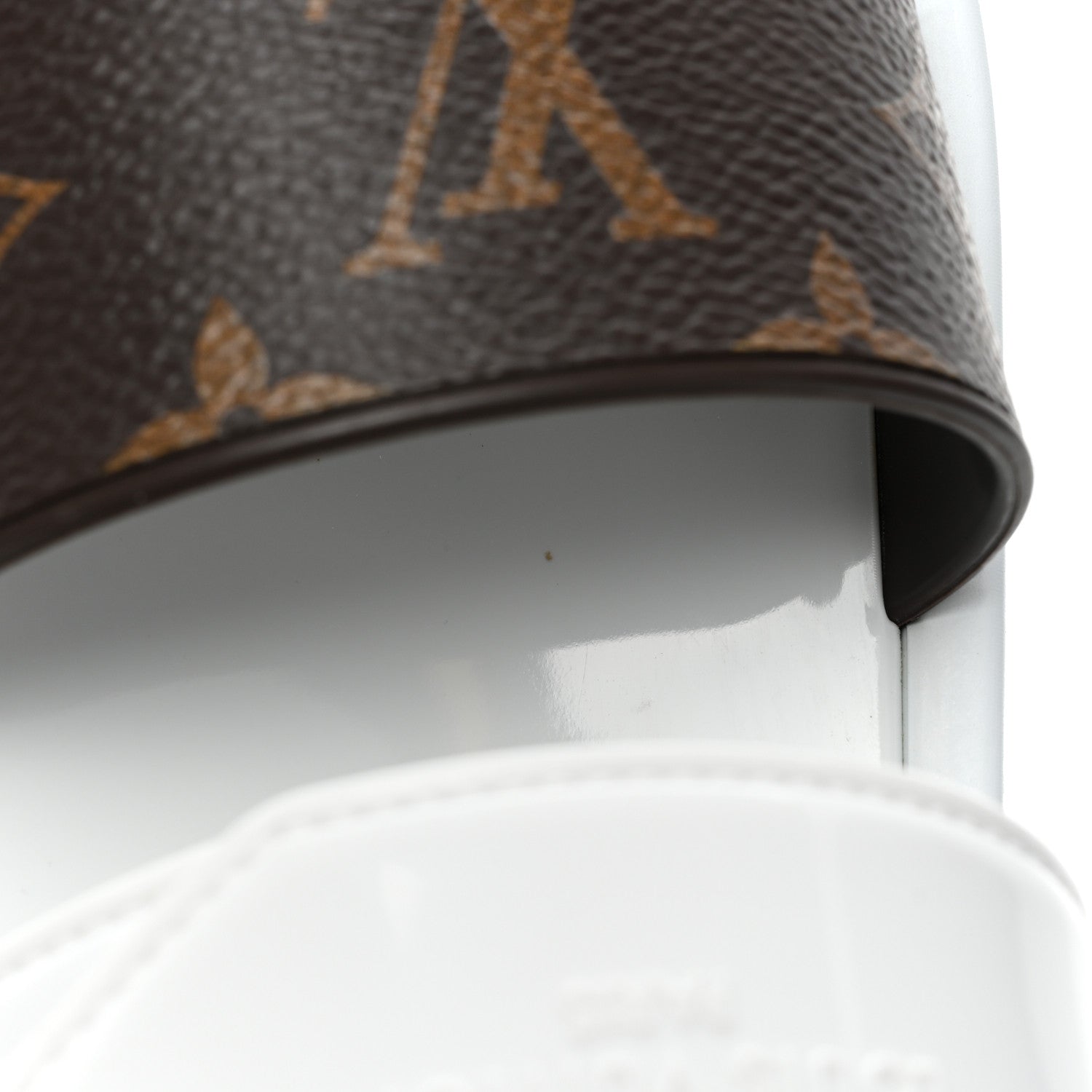 Louis Vuitton Monogram Sunbath Flat Mule Sandals 35 White 8 of 10