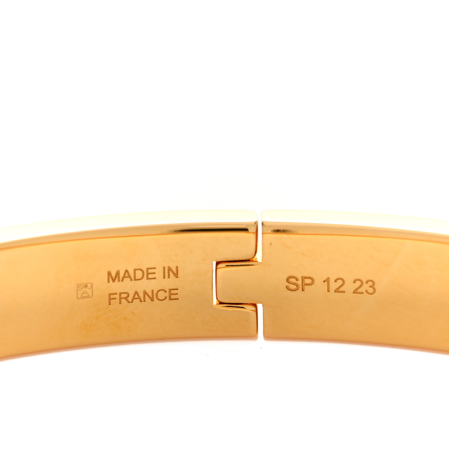 Enamel Mini Clic Kelly Bracelet PM Creme