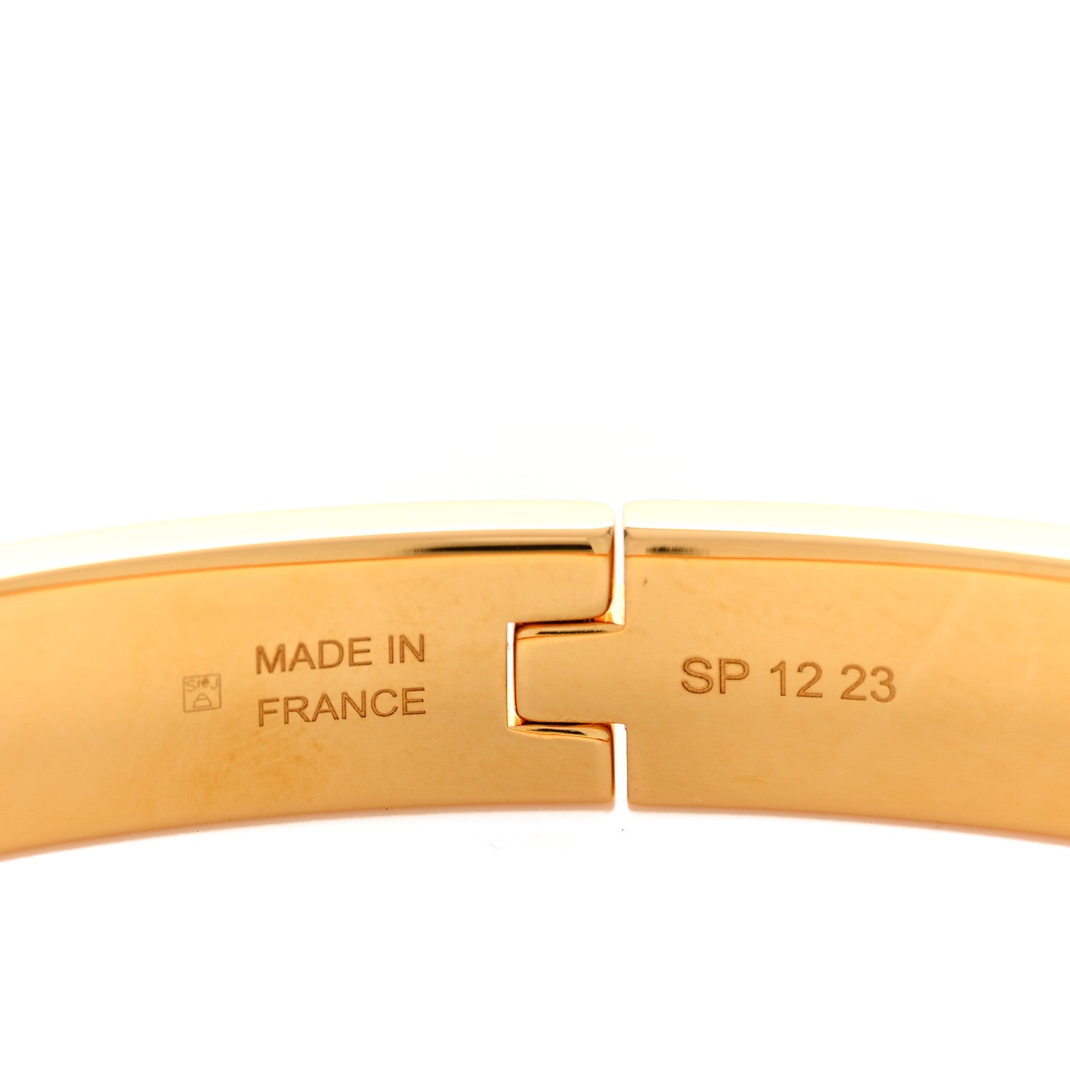 Hermes Enamel Mini Clic Kelly Bracelet PM Creme 4 of 5