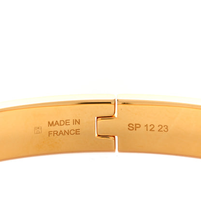Hermes Enamel Mini Clic Kelly Bracelet PM Creme 4 of 5