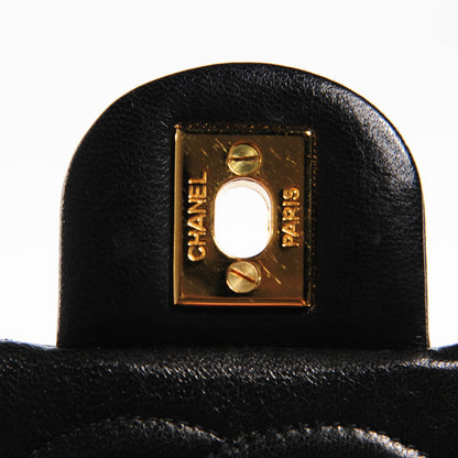 Chanel Lambskin Quilted Mini Square Flap Black 6 of 10