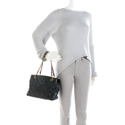 Chanel Caviar Quilted Petit Timeless Tote PTT Black 2 of 9