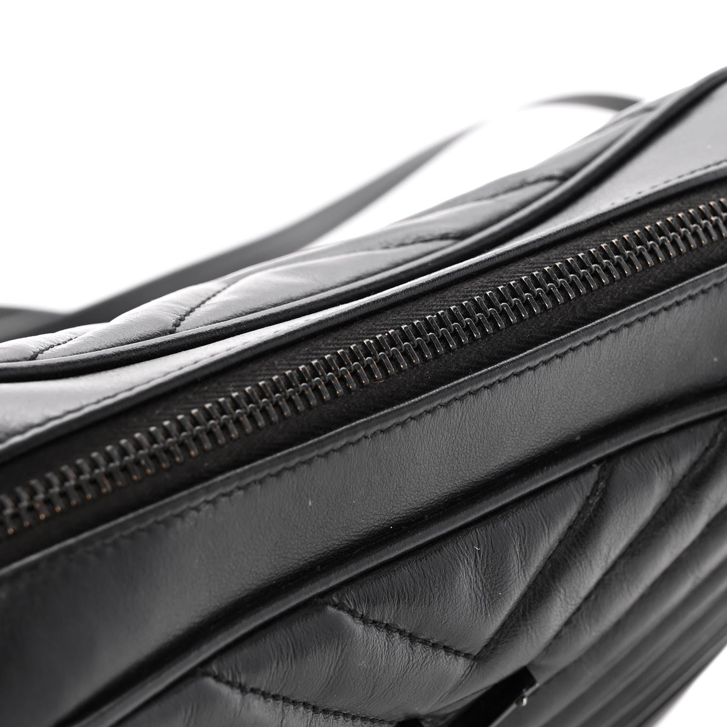 Saint Laurent Calfskin Matelasse Monogram Monochrome Lou Camera Bag Black Sold: 50 11 of 14