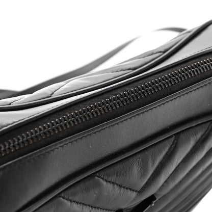 Saint Laurent Calfskin Matelasse Monogram Monochrome Lou Camera Bag Black Sold: 50 11 of 14