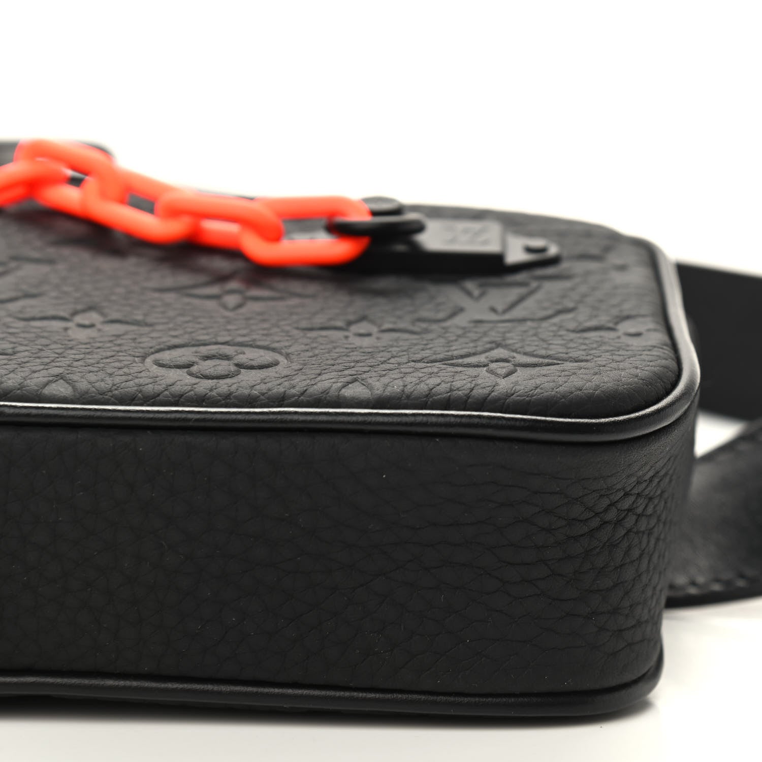 Louis Vuitton Taurillon Monogram Uniformes Solar Ray Soft Pochette Volga Belt Bag Black 7 of 9