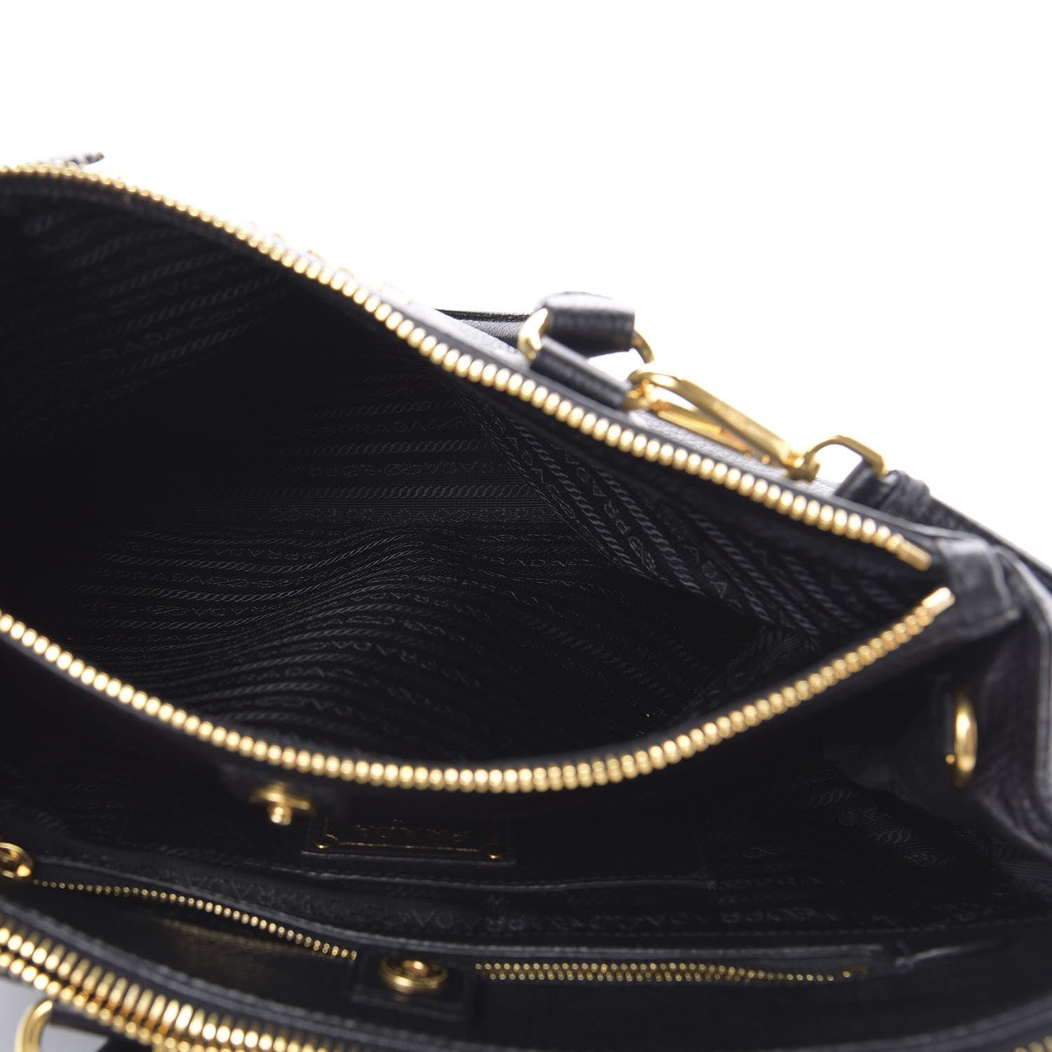 Prada Vitello Daino Tote Black 5 of 17