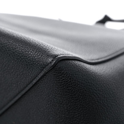 Celine Soft Grained Calfskin Small Belt Cabas Phantom Black 8 of 12