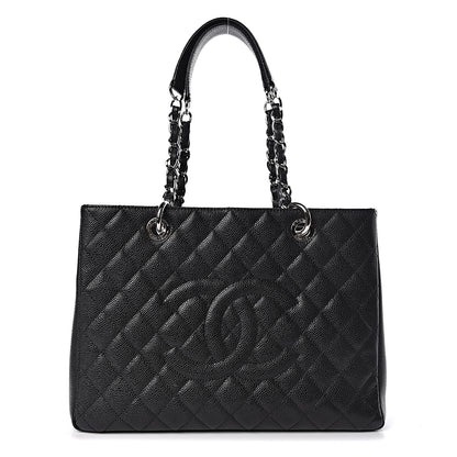 Chanel Caviar Quilted Grand Shopping Tote GST Black 1 of 13