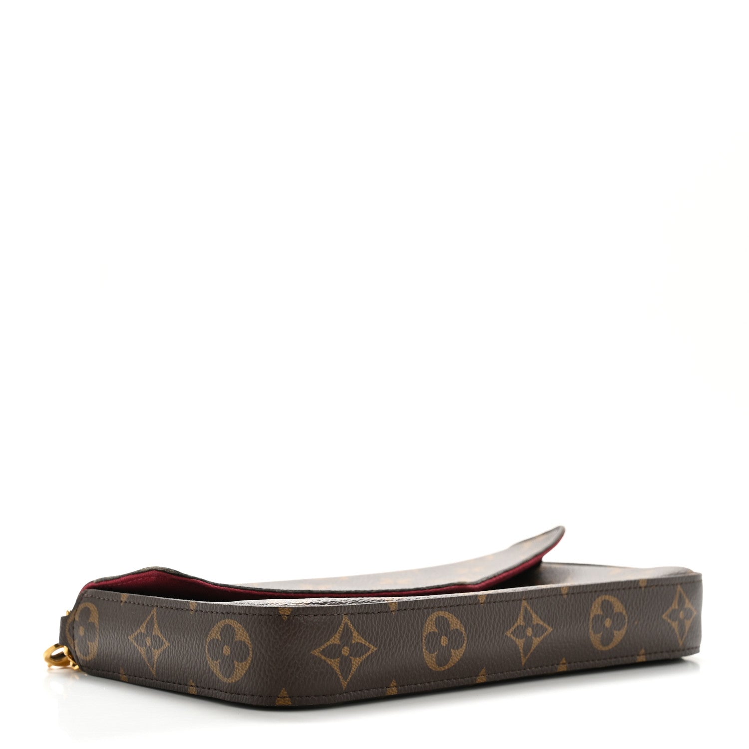 Louis Vuitton Monogram Pochette Felicie Chain Wallet Fuchsia 5 of 16