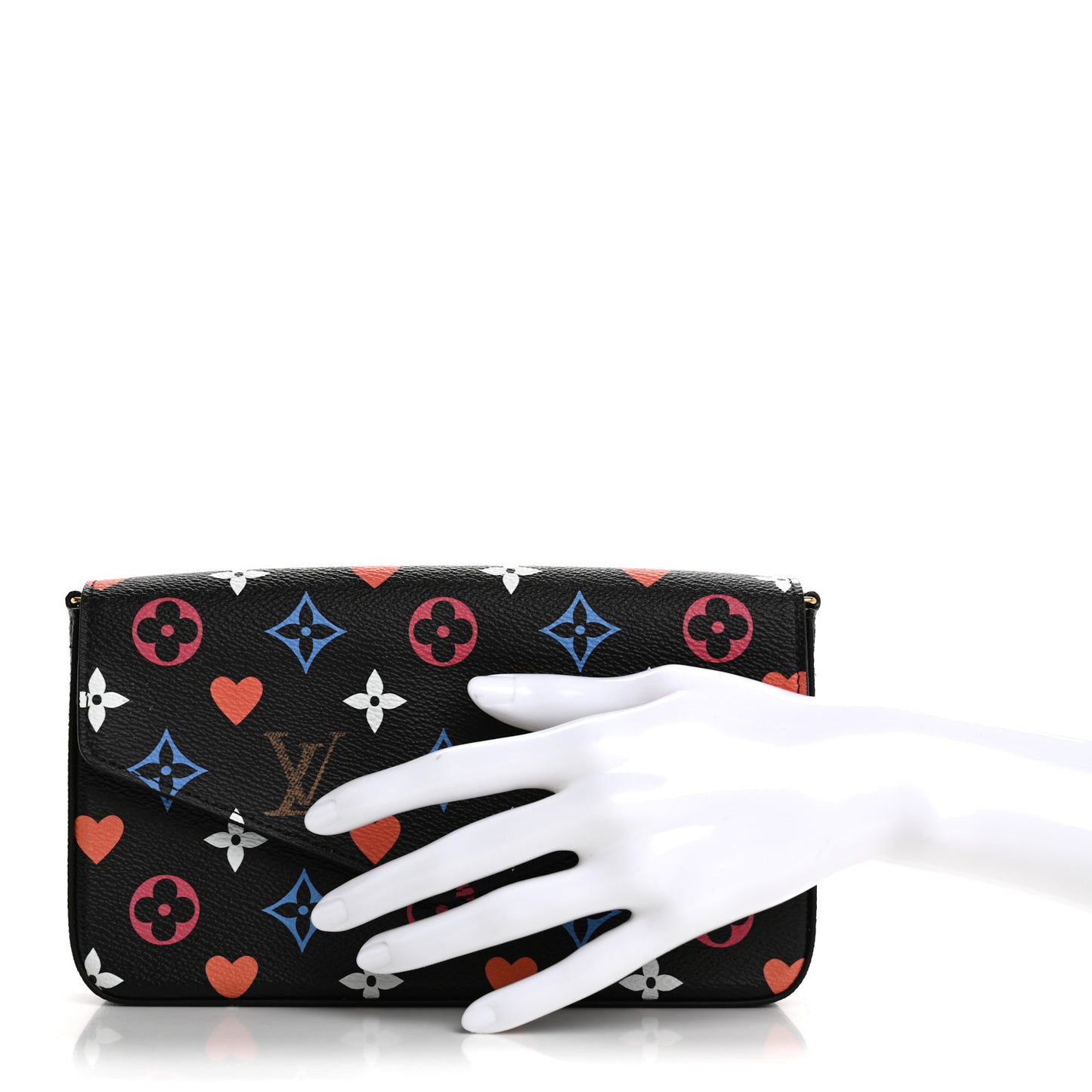 Game On Felicie Chain Wallet Black
