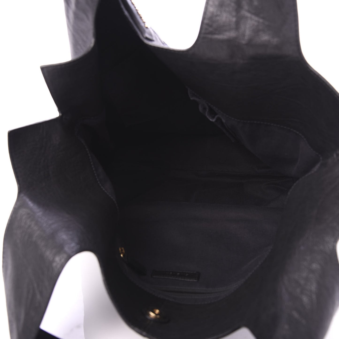 Calfskin George V Apron Bag Black