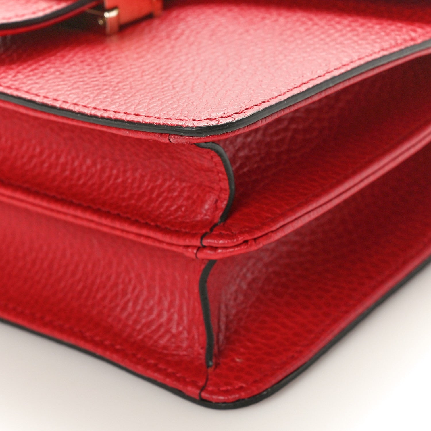 Gucci Dollar Calfskin Small Interlocking G Shoulder Bag Red 10 of 10