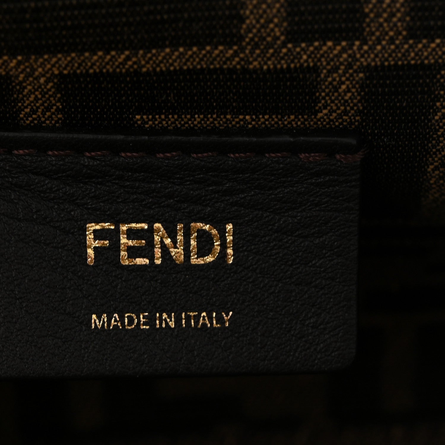 Fendi Shiny Nappa Small Fendi First Black 6 of 10