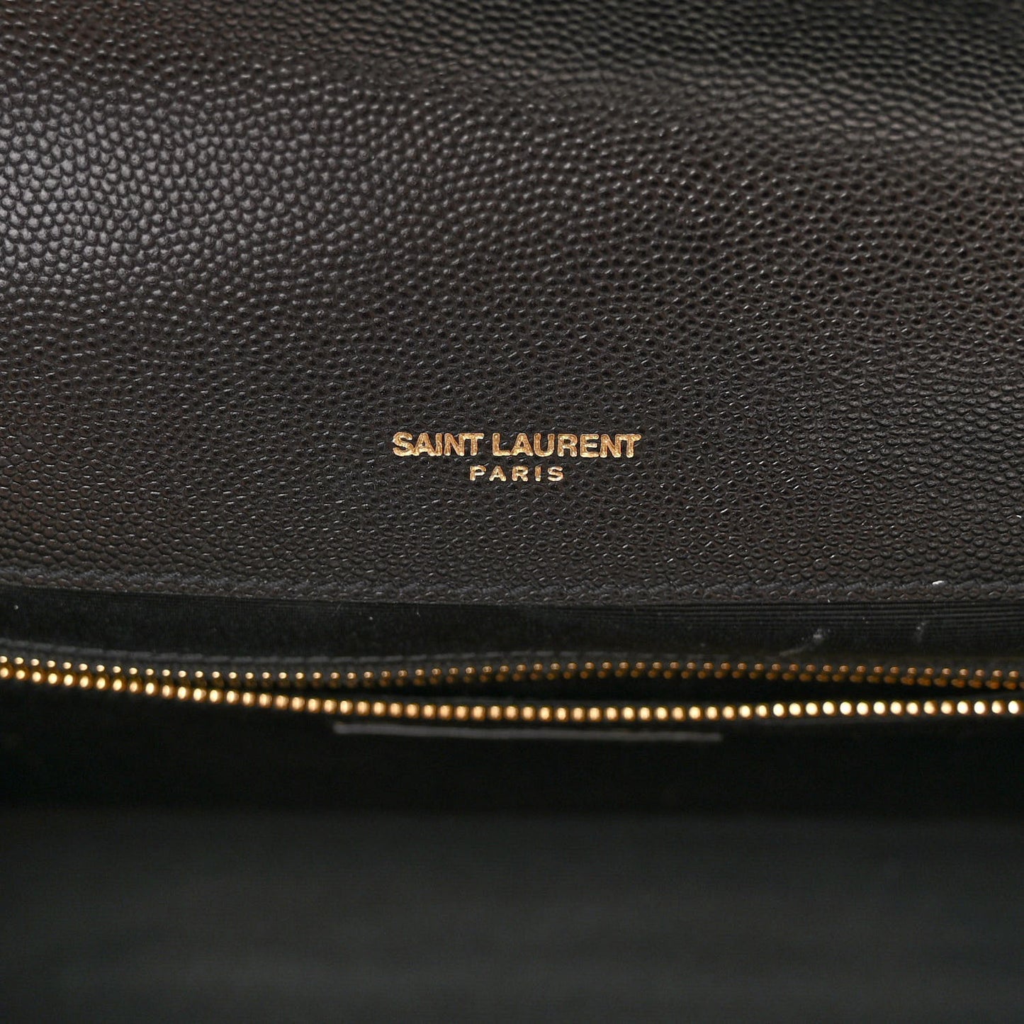 Grain De Poudre Textured Mixed Matelasse Large Triquilt Monogram Satchel Black