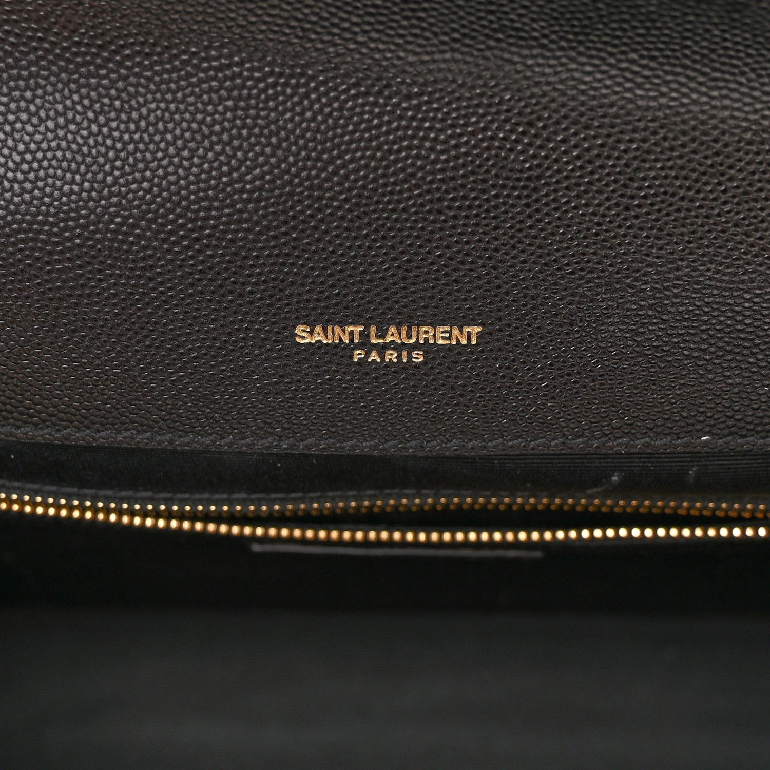 Saint Laurent Grain De Poudre Textured Mixed Matelasse Large Triquilt Monogram Satchel Black 6 of 11