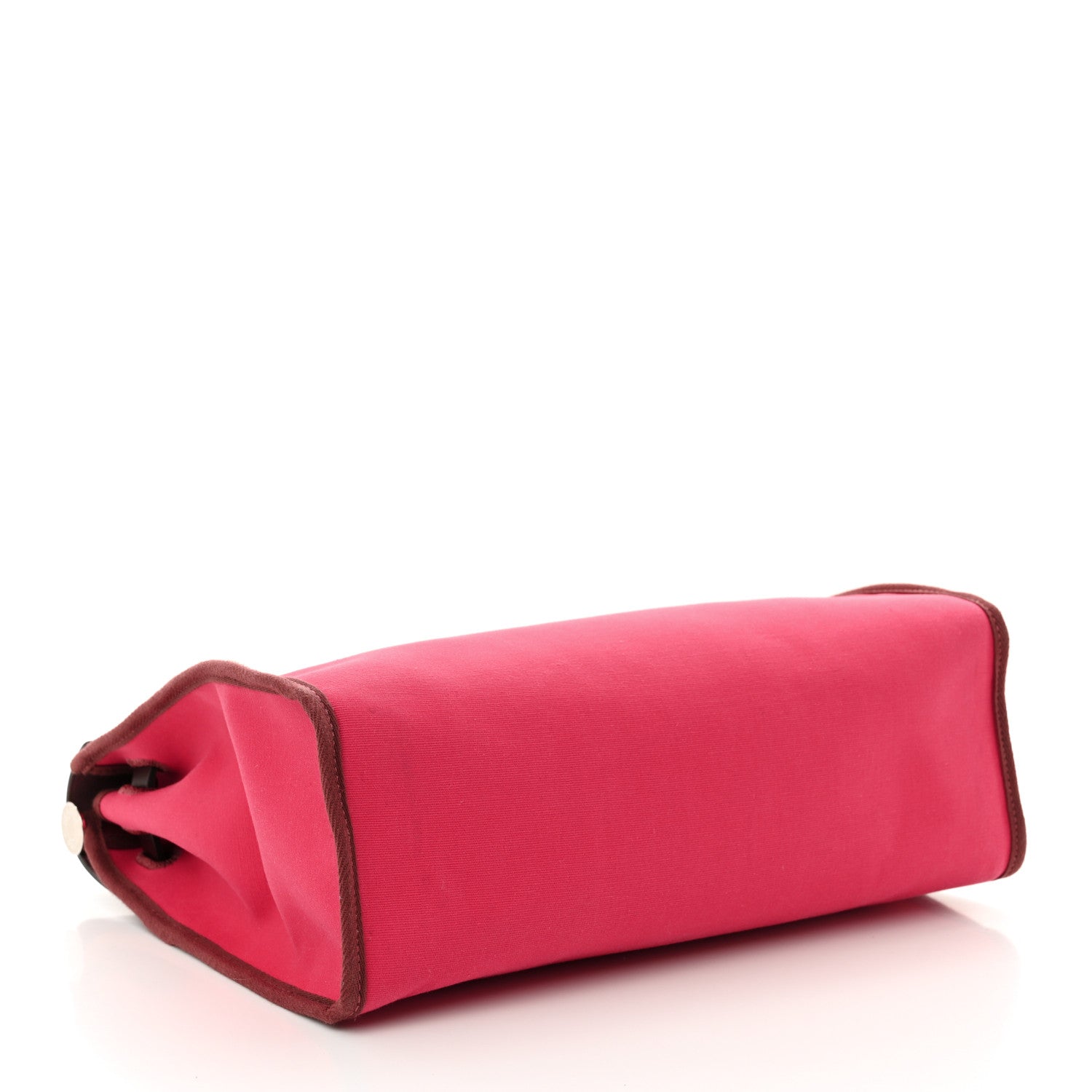 Hermes Vache Hunter Toile Herbag Zip 31 PM Rouge Venetian Rouge Sellier 5 of 13