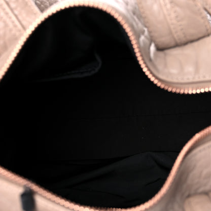 Alexander Wang Pebbled Lambskin Rocco Latte Rose Gold Hardware 4 of 12