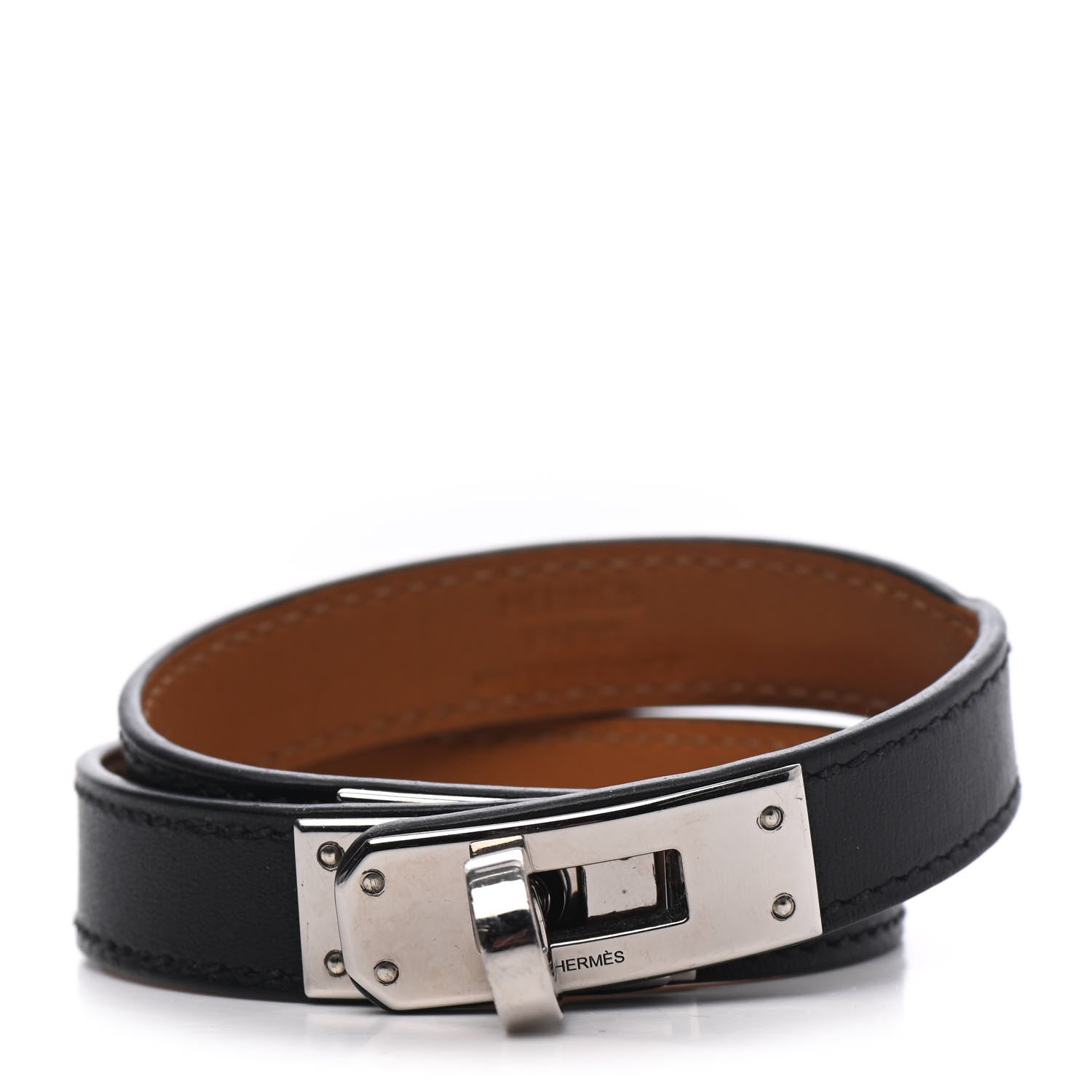 Hermes Box Kelly Double Tour Bracelet S Black 1 of 4