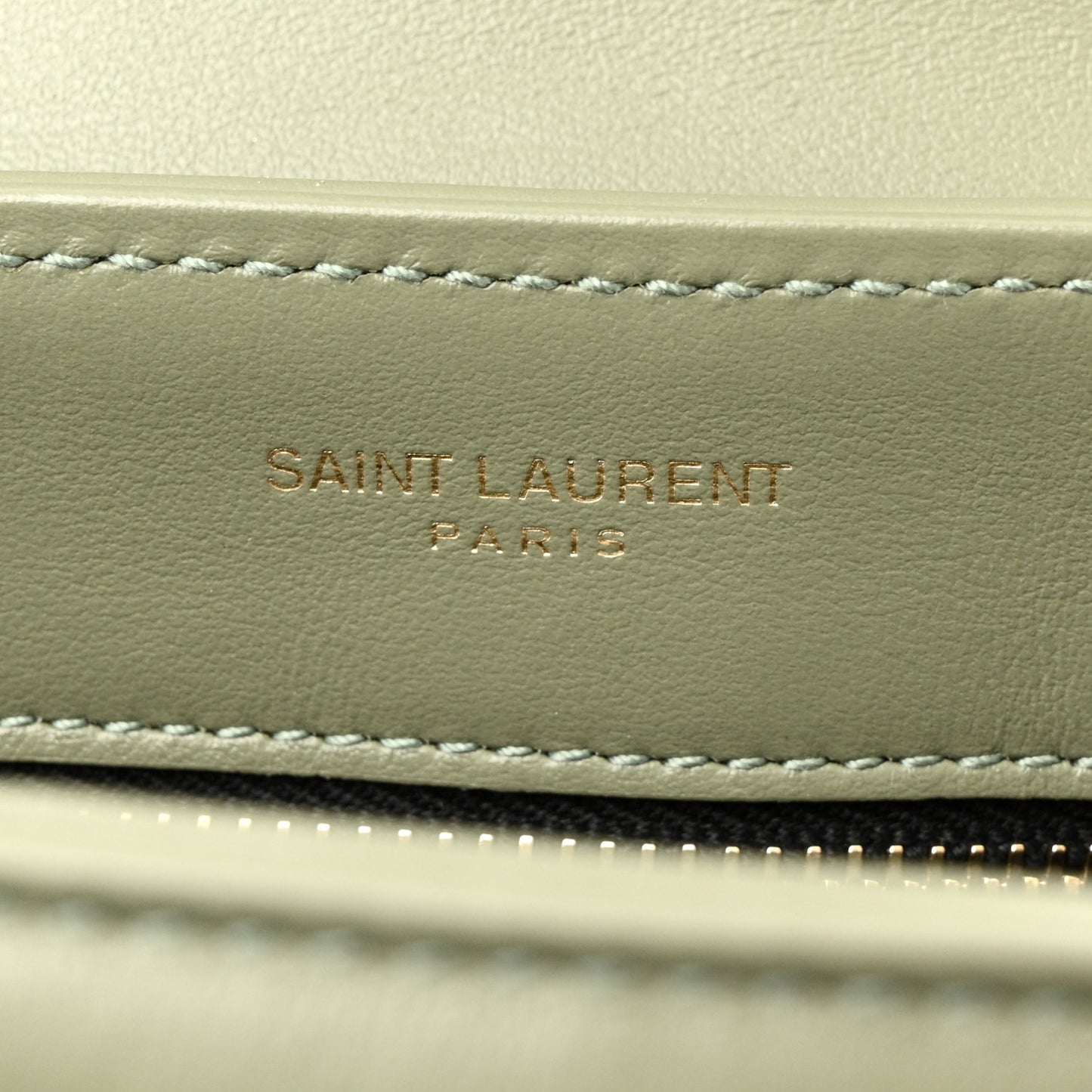 Calfskin Y Quilted Monogram Toy Loulou Crossbody Bag Light Sage