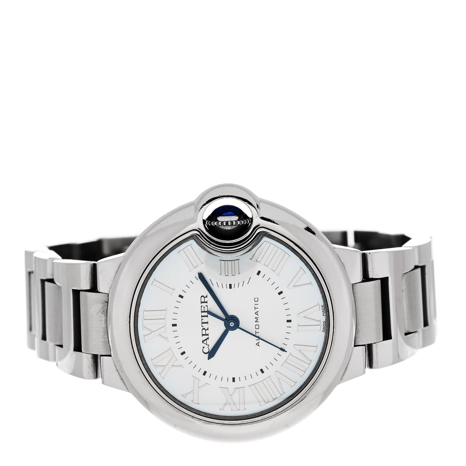 Cartier Stainless Steel 33mm Ballon Bleu De Cartier Automatic Watch Ice Blue 2 of 5