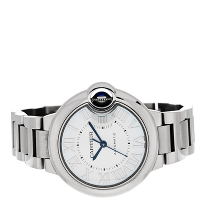 Cartier Stainless Steel 33mm Ballon Bleu De Cartier Automatic Watch Ice Blue 2 of 5