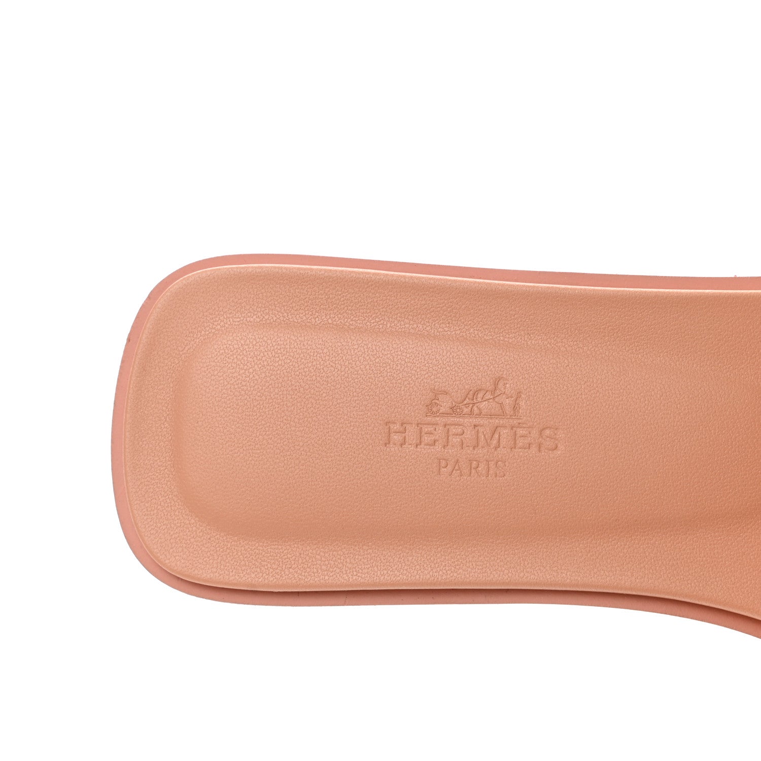 Hermes Box Calfskin Oran Sandals 37 Granit Rose 7 of 9