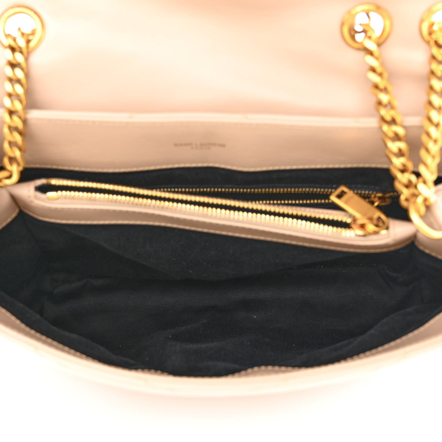 Saint Laurent Calfskin Y Quilted Monogram Medium Loulou Chain Satchel Blush 5 of 11