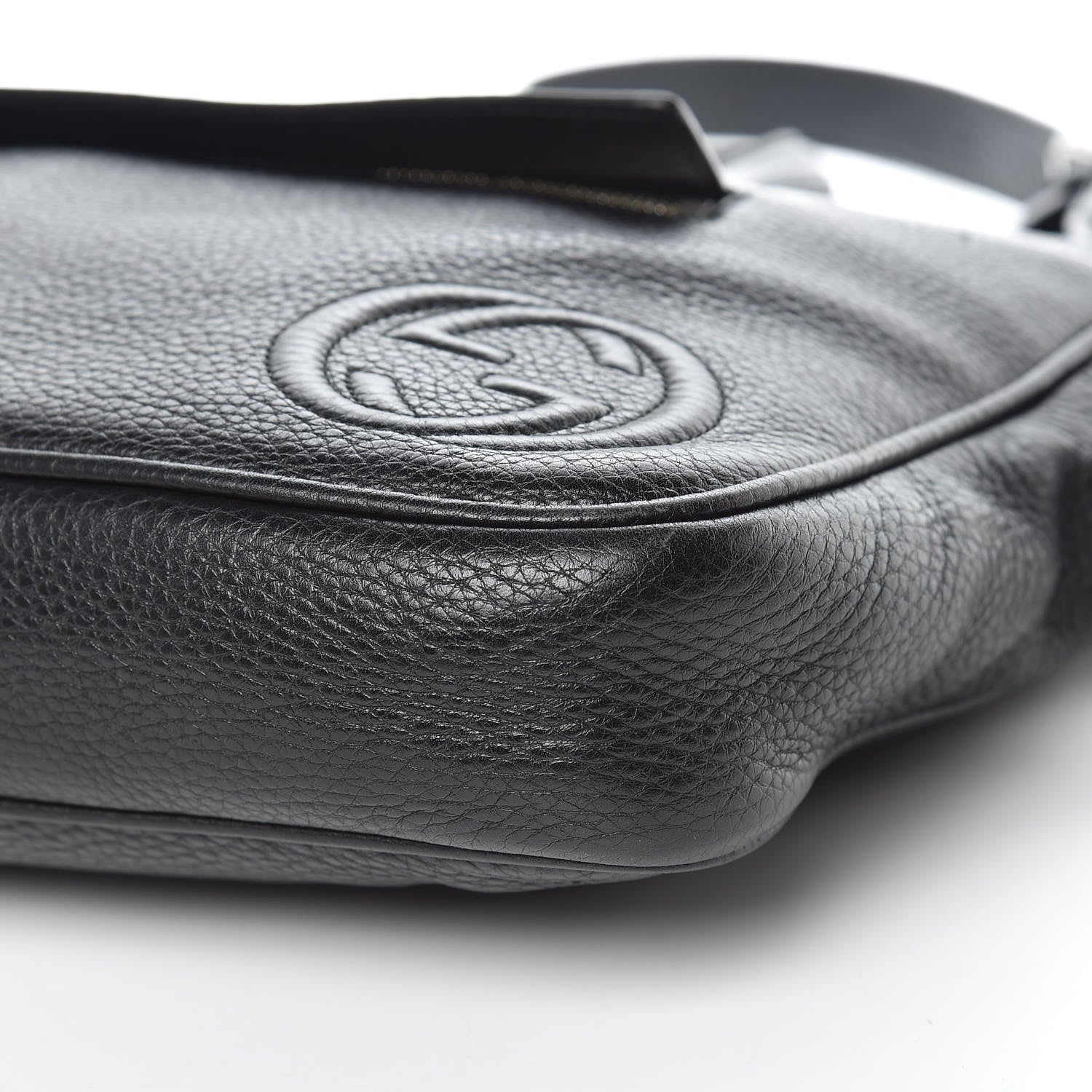 Gucci Pebbled Calfskin Soho Briefcase Black 8 of 19