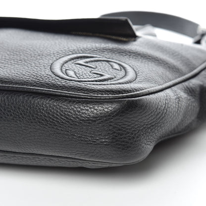 Gucci Pebbled Calfskin Soho Briefcase Black 8 of 19
