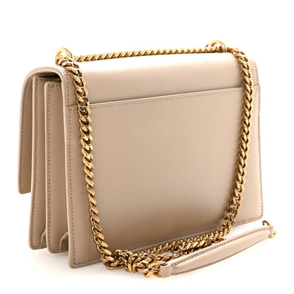 Saint Laurent Calfskin Medium Monogram Sunset Dark Beige 3 of 9