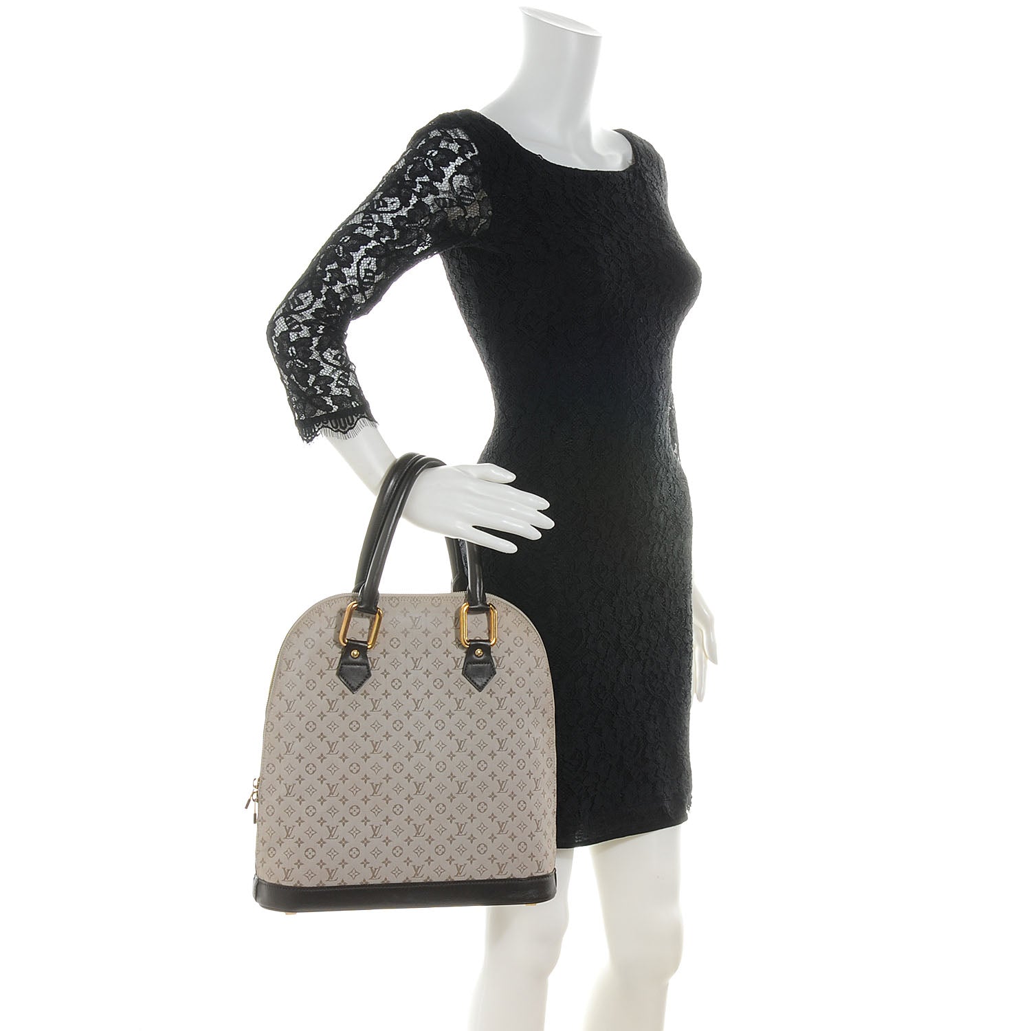 Louis Vuitton Mini Monogram Alma Haut Tote Olive 2 of 7
